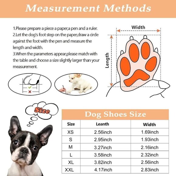 ⭐HOST PICK⭐Payanwin Dog Boots-Waterproof/Non-Slip/Lined Winter Dog Shoes, Size S - Picture 5 of 7